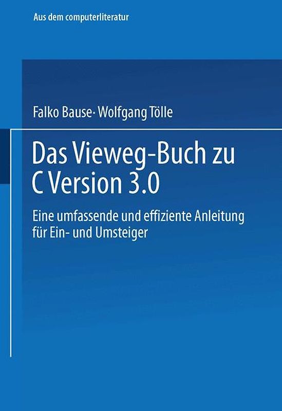 Das Vieweg-Buch zu C++ Version 3