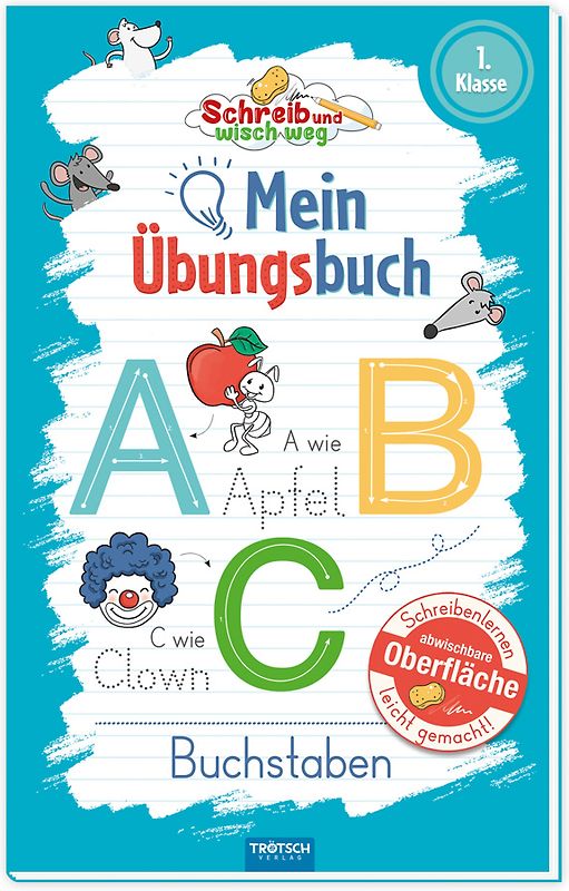 Trötsch Mein Übungsbuch Schreib und wisch weg Buchstaben