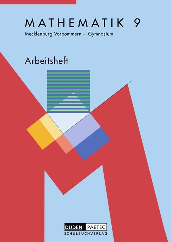 Duden Mathematik - Sekundarstufe I - Gymnasium Mecklenburg-Vorpommern / 9. Schuljahr - Arbeitsheft