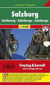 Salzburg, Stadtplan 1:8.800, freytag & berndt