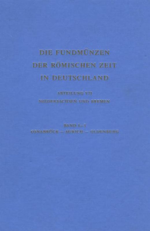 Die Fundmünzen der römischen Zeit in Deutschland