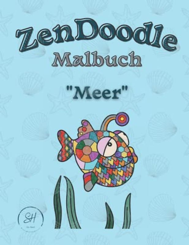 ZenDoodle Malbuch: Meer
