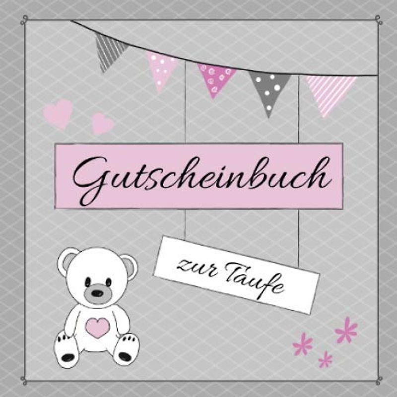 GUTSCHEINBUCH ZUR TAUFE: farbiges Gutscheinheft zum selbst ausfüllen | Geschenkidee zur Tauffeier | Geschenkbuch für Mädchen