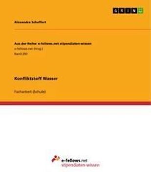 Konfliktstoff Wasser