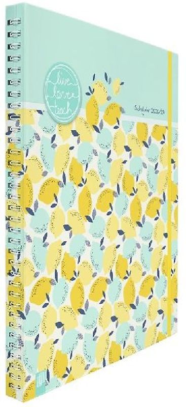 Mein Lehrerplaner A4+ - Ringbindung - Lehrerkalender für das Schuljahr 2026/2027 - Zitronentanz