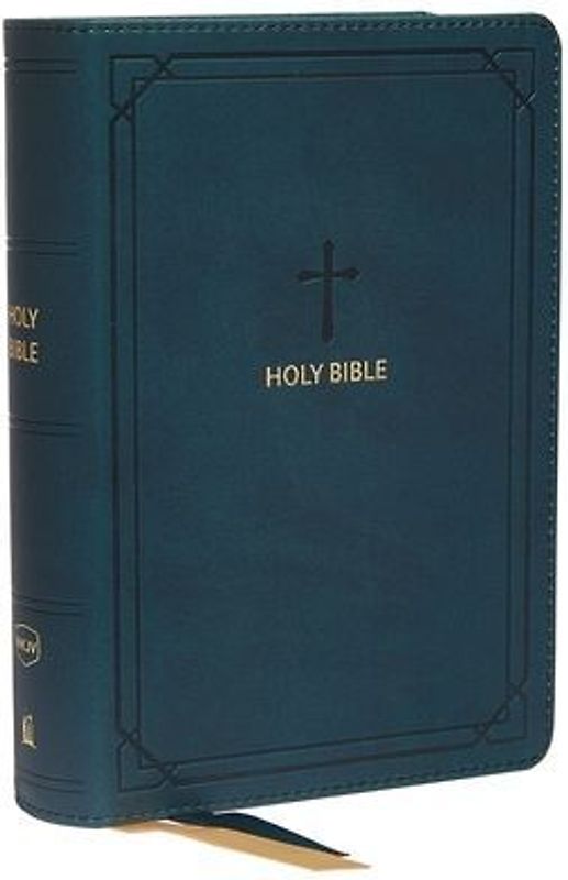 Nkjv, Reference Bible, Compact, Leathersoft, Teal, Red Letter Edition, Comfort Print