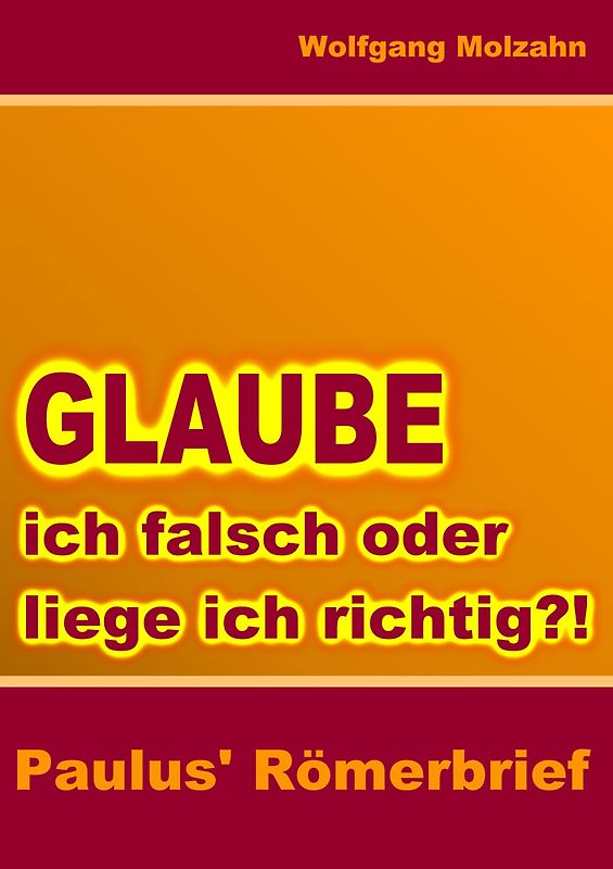 Glaube ich falsch oder liege ich richtig?!