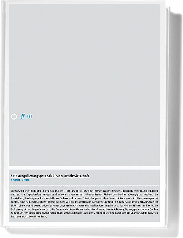 Selbstregulierungspotenzial in der Kreditwirtschaft