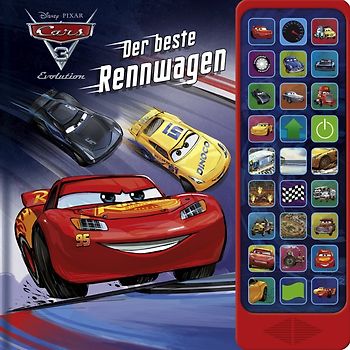 Cars 3 - Der Beste Rennwagen - Hardcover-Buch - 27 coole Geräusche zu dem Cars 3 Disney/Pixar-Film