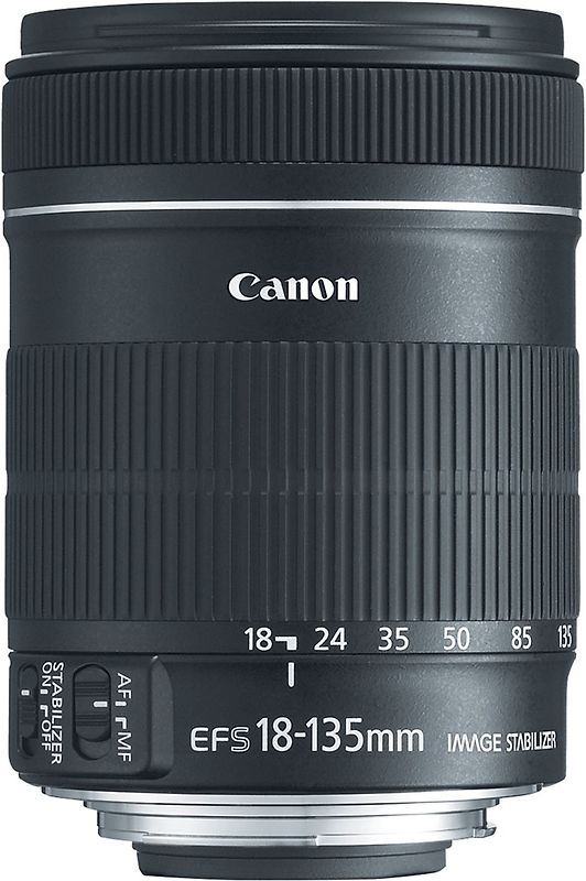 Canon EF-S 18-135 mm F3.5-5.6 IS 67 mm Objectif (adapté à Canon EF-S) noir