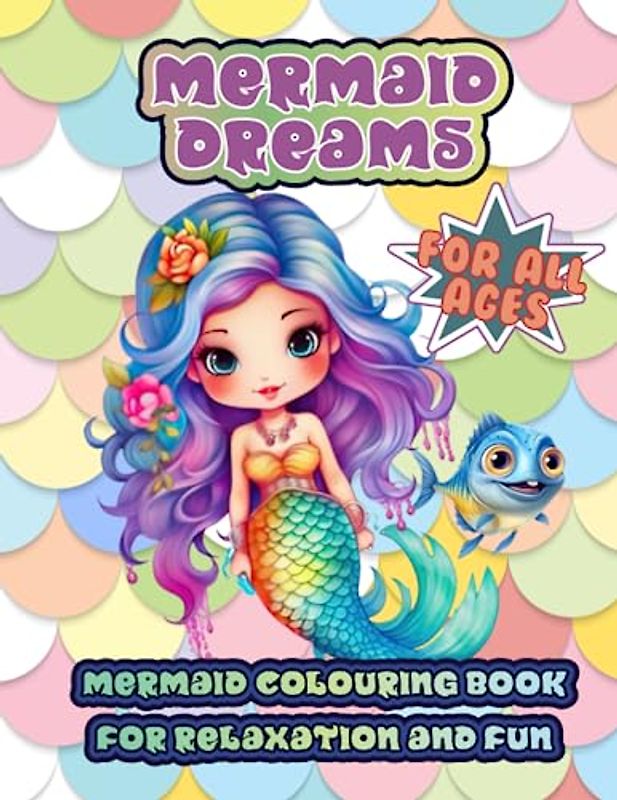 Mermaid Dreams: Mermaid Colouring Book for Relaxation and Fun: Dive into a World of Mermaids: A Captivating Colouring Adventure
