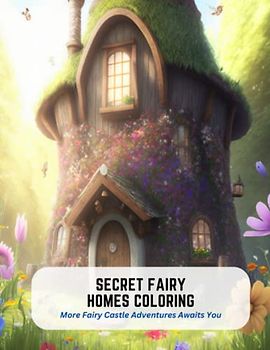 Secret Fairy Homes Coloring: More Fairy Castle Adventures Awaits You