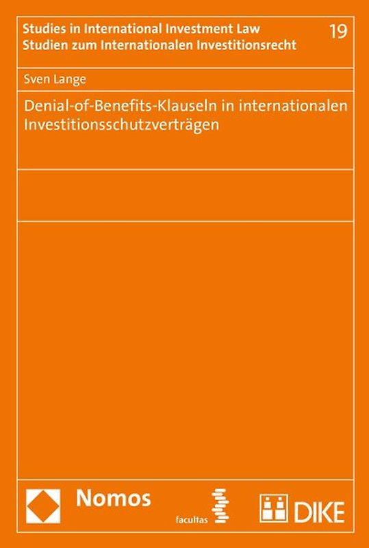 Denial-of-Benefits-Klauseln in internationalen Investitionsschutzverträgen