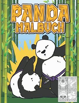 Panda Malbuch: Pandas ausmalen mit Mandalas zum Stressabbau