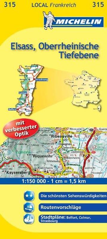 Michelin Elsass, Oberrheinische Tiefebene