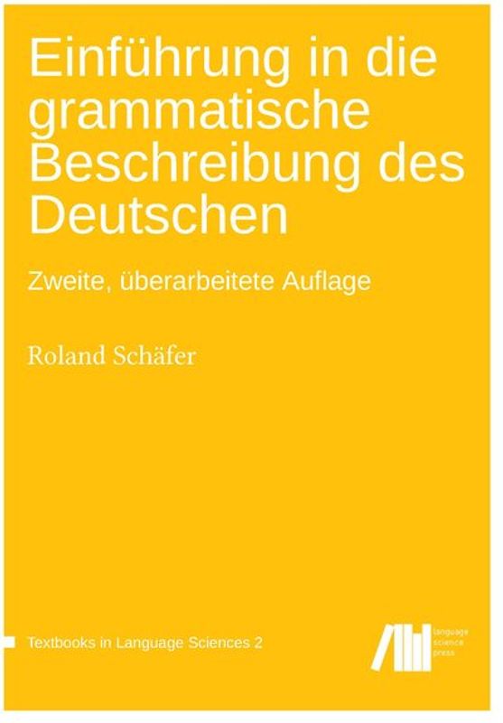 Einführung in die grammatische Beschreibung des Deutschen