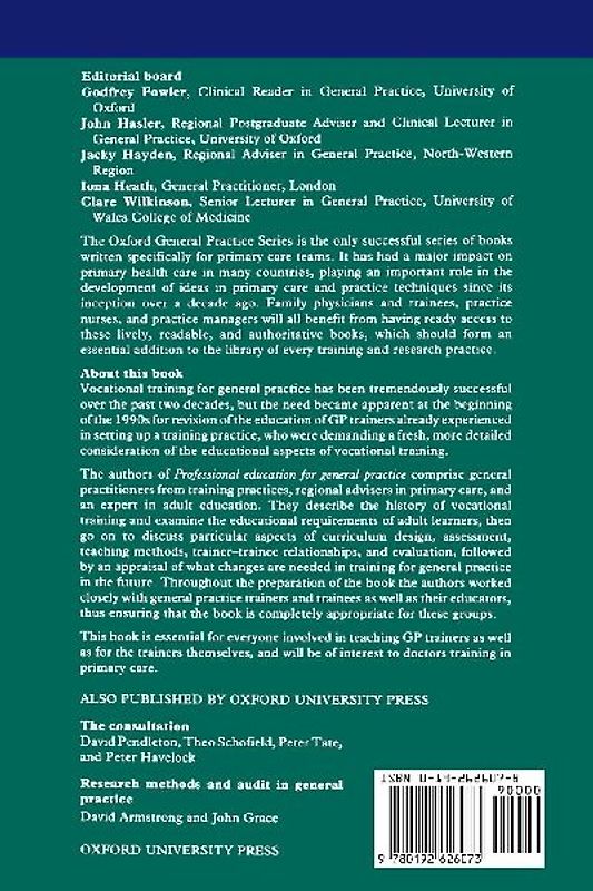 Professional Education for General Practice