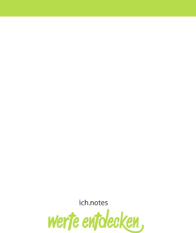 ich.notes: Werte entdecken