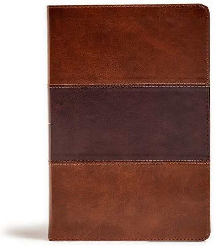 KJV Giant Print Reference Bible, Saddle Brown Leathertouch