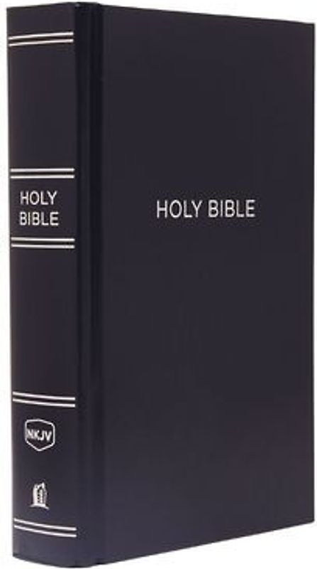 NKJV, Pew Bible, Large Print, Hardcover, Blue, Red Letter Edition