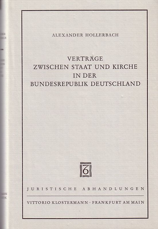 Verträge zwischen Staat und Kirche in der Bundesrepublik Deutschland