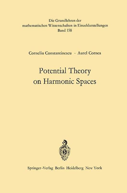 Potential Theory on Harmonic Spaces