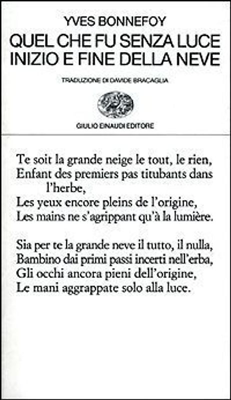 Quel che fu senza luce. Inizio e fine della neve