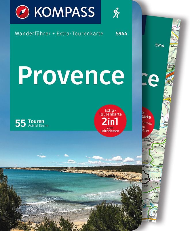 KOMPASS Wanderführer Provence, 55 Touren mit Extra-Tourenkarte