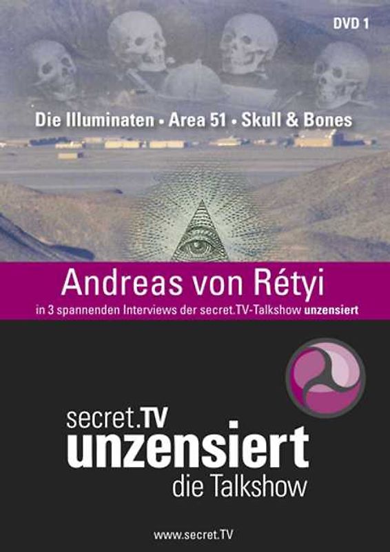 secret.TV unzensiert, die Talkshow: Die Illuminaten, Area 51, Skull & Bones DVD
