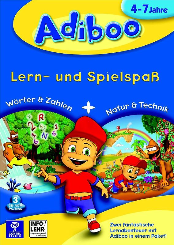 Adiboo Lern- und Spielspaß: Wörter & Zahlen + Natur & Technik MacOS