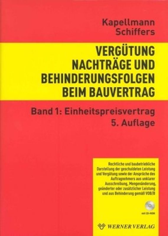 Vergütung, Nachträge und Behinderungsfolgen beim Bauvertrag. Rechtliche.... Einheitspreisvertrag