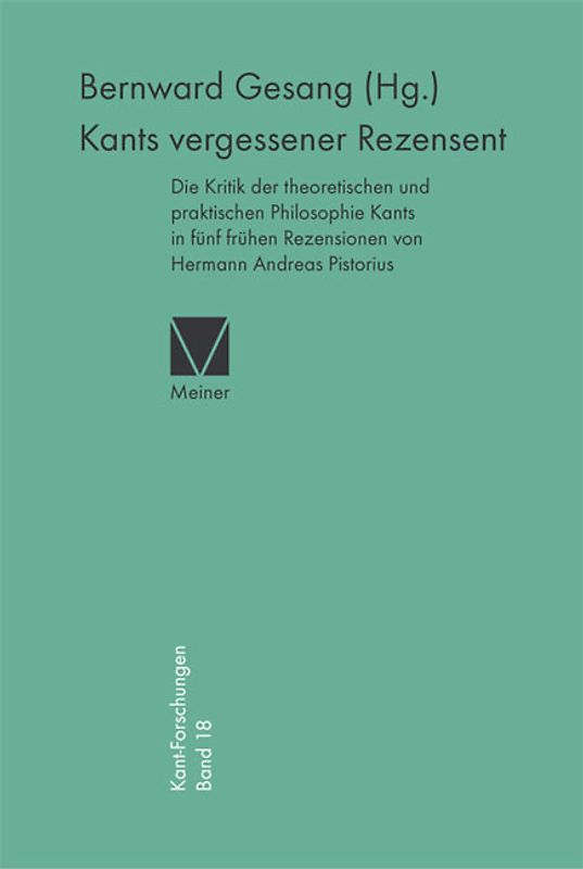 Kants vergessener Rezensent