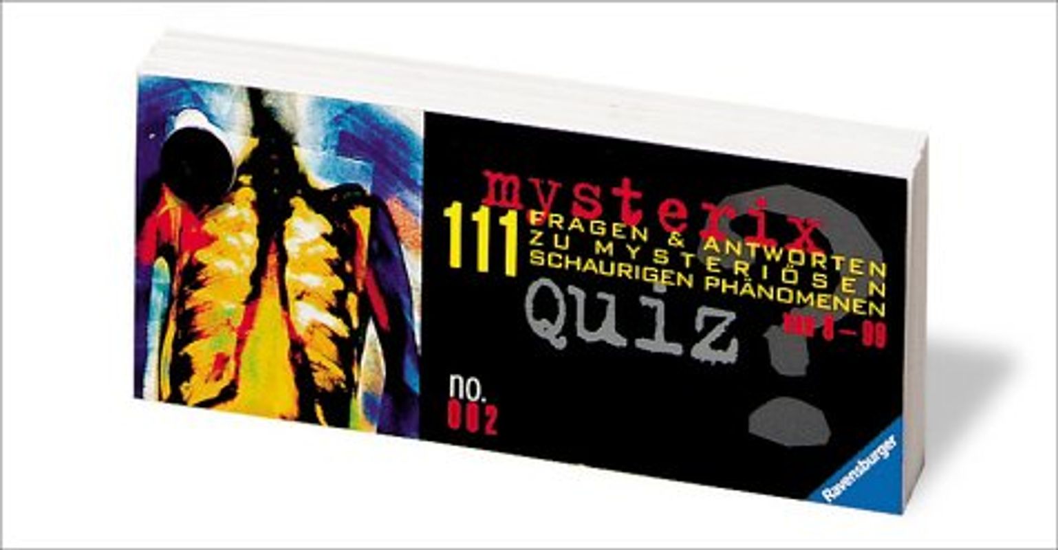 mysteriX no. 002. Quiz mit 111 Fragen und Antworten zu mysteriösen, schaurigen Phänomenen