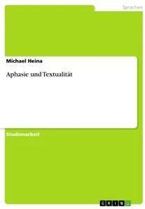 Aphasie und Textualität