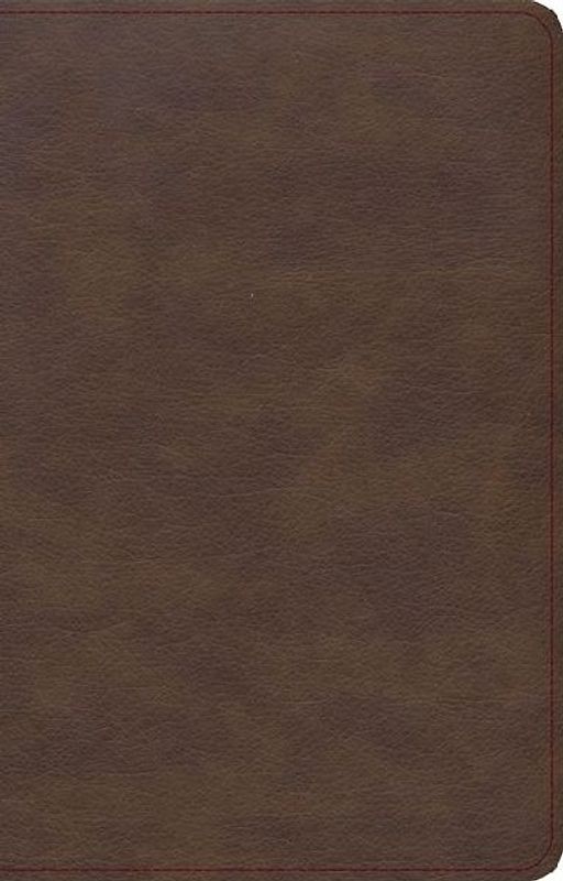 KJV Single-Column Compact Bible, Brown Leathertouch