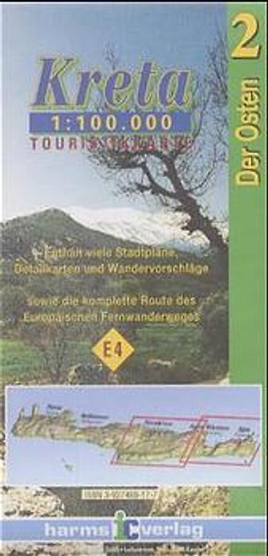 Kreta Touristikkarten Westen und Osten. 1:100.000 / Kreta (Osten)
