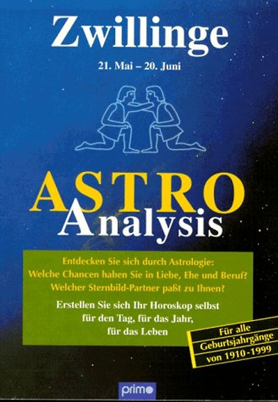 Astro Analysis Zwilling