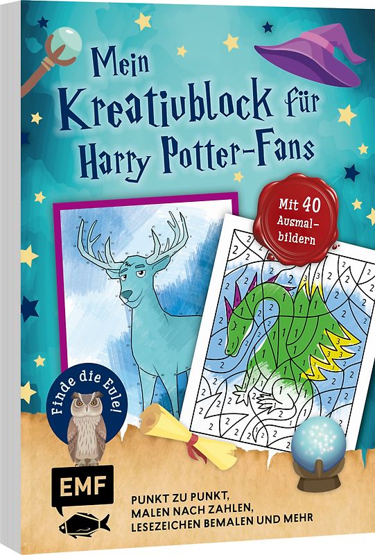 Mein magischer Kreativblock für Harry Potter-Fans – Finde die Eule!