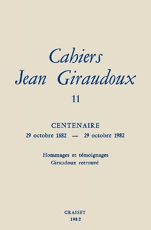 Cahiers numéro 11