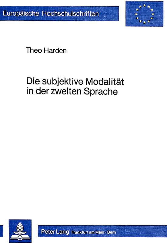 Die subjektive Modalität in der zweiten Sprache