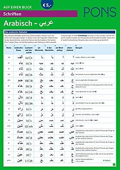 PONS Schriften auf einen Blick Arabisch