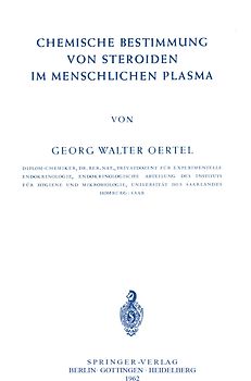 Chemische Bestimmung von Steroiden im Menschlichen Plasma