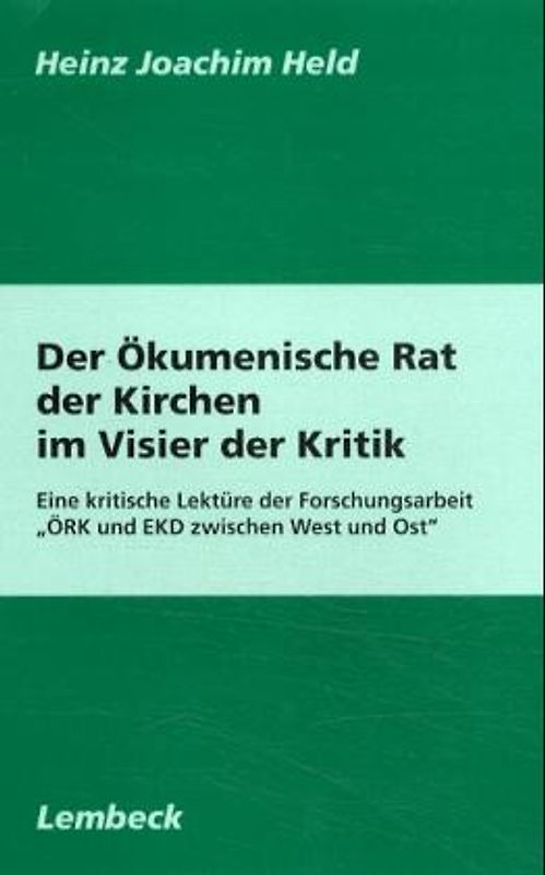 Der Ökumenische Rat der Kirchen im Visier der Kritik