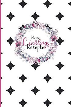 Meine Lieblingsrezepte: Rezeptbuch zum Selberschreiben mit Inhaltsverzeichnis | kompakte Rezeptsammlung für 60 Rezepte | ca. DIN A5 (6x9'') mit 130 Seiten | Motiv AL 006 "Karo Queen" | Softcover