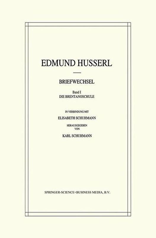 Edmund Husserl Briefwechsel