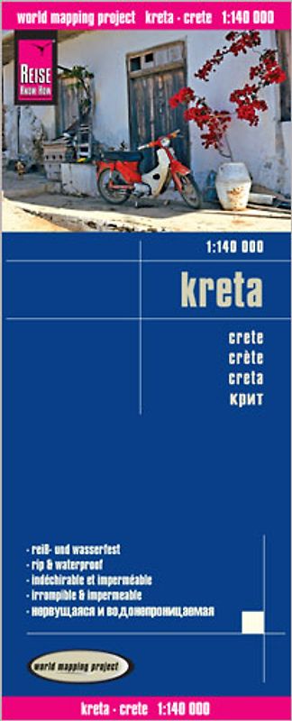 Reise Know-How Landkarte Kreta / Crete (1:140.000)
