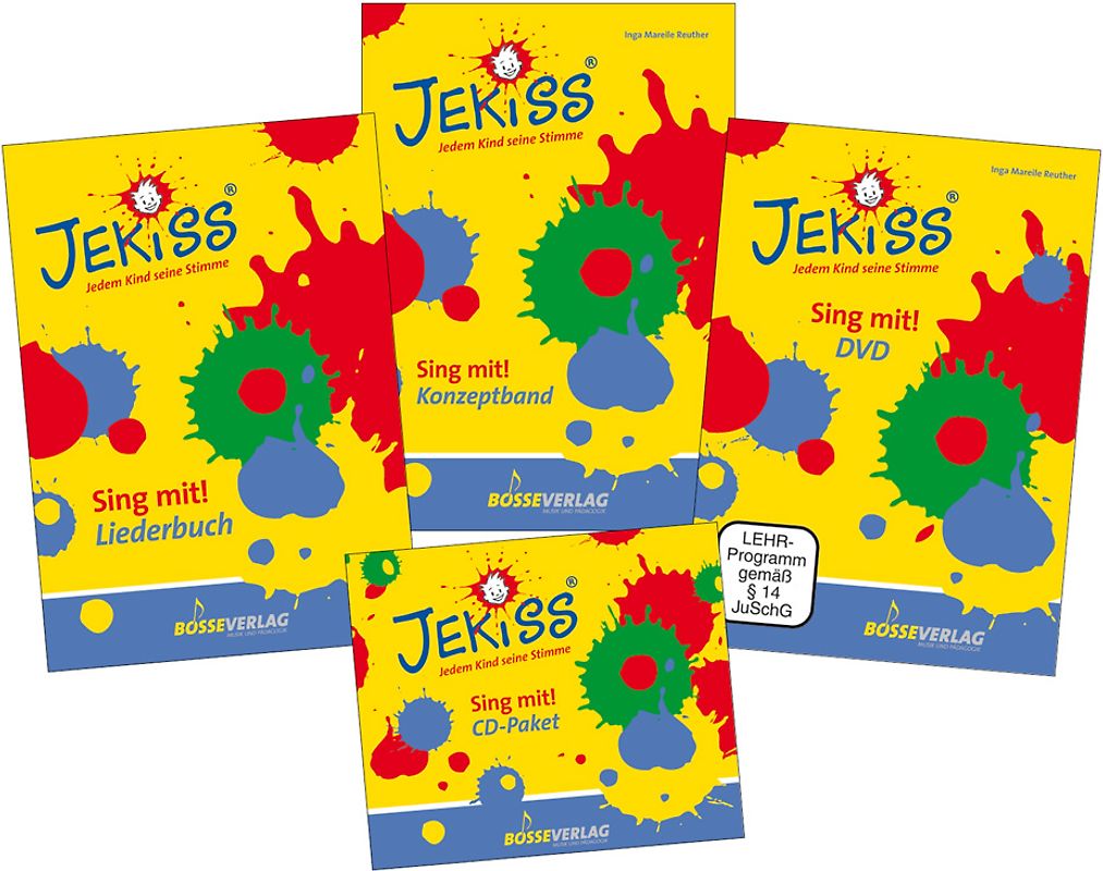 JEKISS - Jedem Kind seine Stimme / Lehrerpaket (Konzeptband, Liederbuch, CD-Paket und DVD)