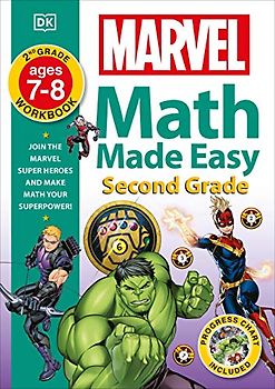 Marvel Math Made Easy, Second Grade: Join the Marvel Super Heroes and Make Math Your Superpower!