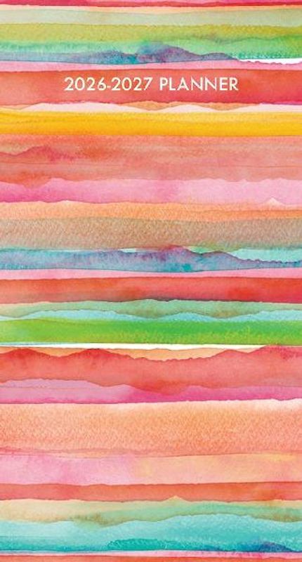 Super Stripe 2-Year 2026-27 3.5 X 6.5 Monthly Pocket Planner
