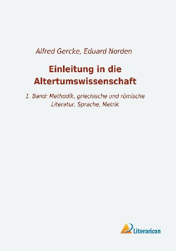 Einleitung in die Altertumswissenschaft